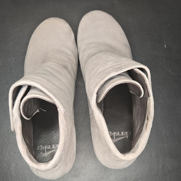 Dansko Women's Charcoal Wedge Ankle Boots - Picture 7 of 10